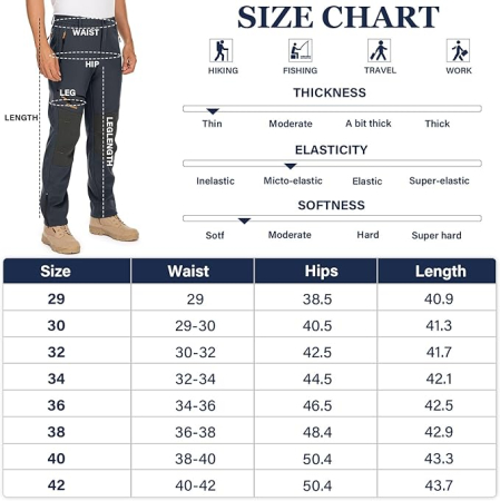 Pantaloni gri de ski de iarna pentru barbati, impermeabili, marimea 40 [5]