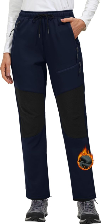 PANTALONI BARBATI - Pantaloni de ski de iarna pentru femei, impermeabili, albastri L