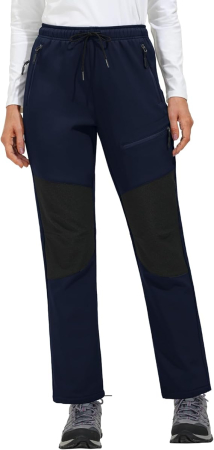 Pantaloni de ski de iarna pentru femei, impermeabili, albastri L [2]