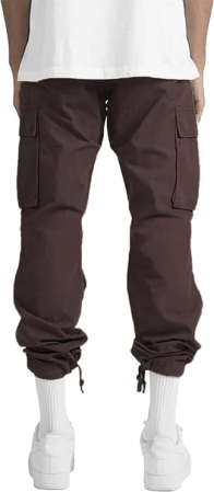 Pantaloni cargo usori pentru barbati, rezistenti la uzura, 4 buzunare, Maro 30 [3]