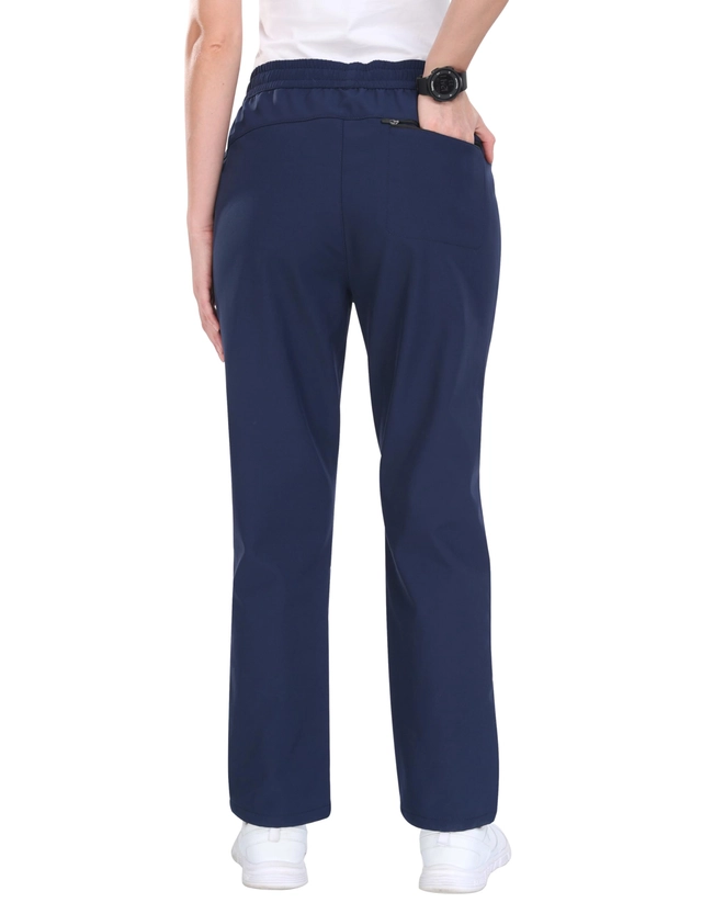 Pantaloni ski femei, softshell, impermeabili, captusiti flee, camping, drumeții XL albastri [1]