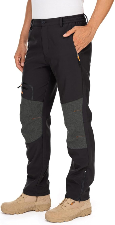 PANTALONI - Pantaloni negri de ski de iarna pentru barbati, impermeabili, marimea 36