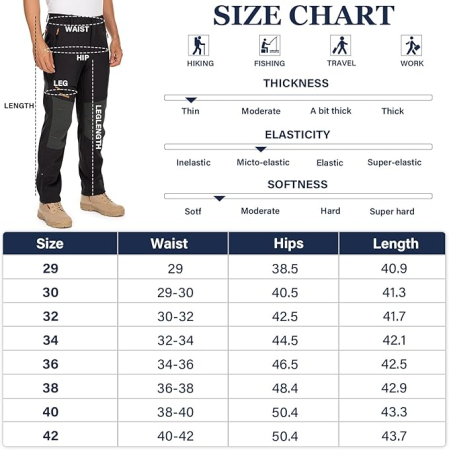 Pantaloni negri de ski de iarna pentru barbati, impermeabili, marimea 36 [4]