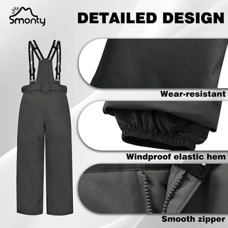 Pantaloni impermeabili pentru copii, rezistenți la vânt, funcționali, ski, zapada 6-7 ani 116 cm [3]