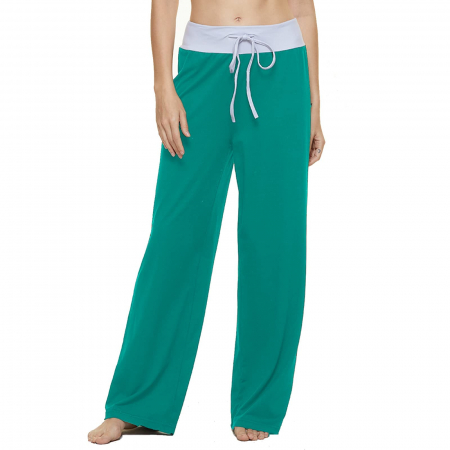 Pantaloni sport dama - Pantaloni largi, sport, pentru femei, verzi marimea M
