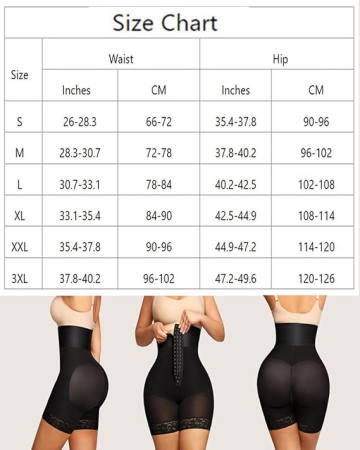 Boxeri din dantelă cu talie înaltă pentru femei – Control al abdomenului, 2XL [6]