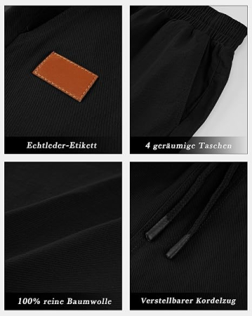 Pantaloni scurti negri cargo pentru barbatii, usori, respirabili, 3XL [3]