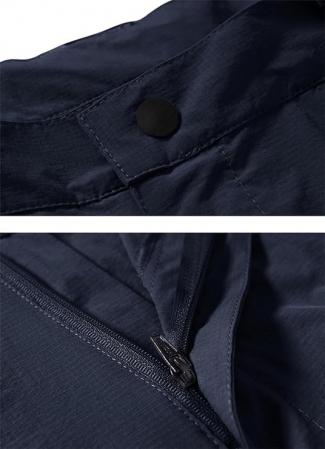 Pantaloni scurti cu uscare rapidă, elastici, funcționali, impermeabili, cu centură elastică, albastru inchis 40 [3]