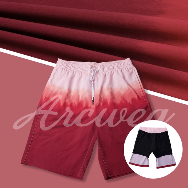 Pantaloni scurti de inot pentru barbatii, cu dublura, rosii S [3]