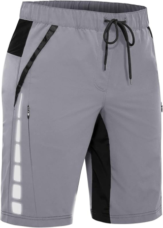 PANTALONI BARBATI - Pantaloni scurti sport pentru barbatii, usori, 5 buzunare, gri L