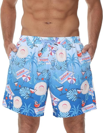 Pantaloni dama - Pantaloni scurti de inot pentru barbatii, cu uscare rapida 2XL