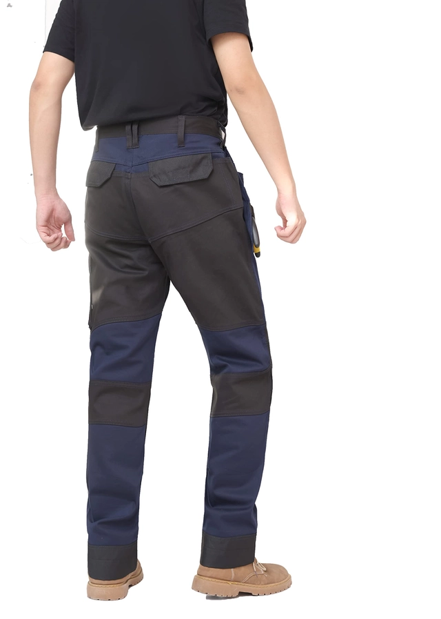Pantaloni de munca pentru bărbați cu mai multe buzunare negri 50 [2]