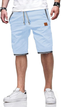 PANTALONI - Pantaloni scurti de vară pentru bărbați, bleu 2XL