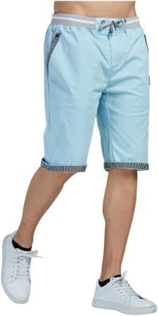 Pantaloni scurti de vară pentru bărbați, bleu M [4]
