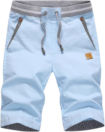 Pantaloni scurti de vară pentru bărbați, bleu M [2]