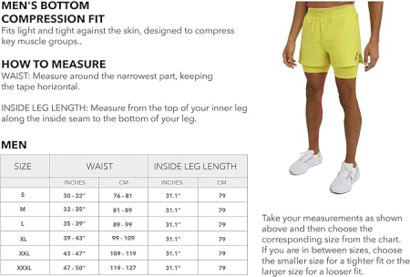 Pantaloni termali scurti, sport, galbeni XXL [6]