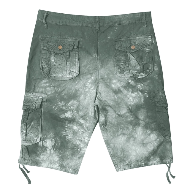 Pantaloni scurti de vară pentru bărbați, din twill cu mai multe buzunare verde L, 36 [1]