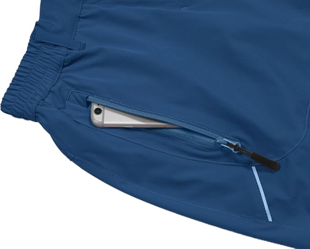 Pantaloni scurti respirabili pentru femei, cu 4 buzunare, albastri XS [3]