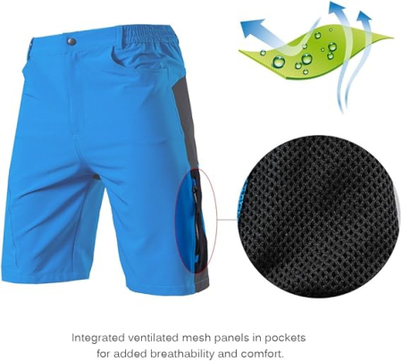 Pantaloni scurti albastri sport pentru barbatii, usori, respirabili, L [1]