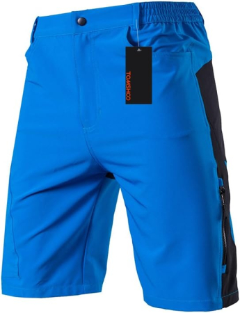 PANTALONI BARBATI - Pantaloni scurti albastri sport pentru barbatii, usori, respirabili, L