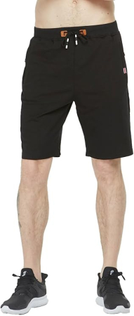 Pantaloni scurti sport pentru barbatii, usori, respirabili, cu buzunare si snur M [1]