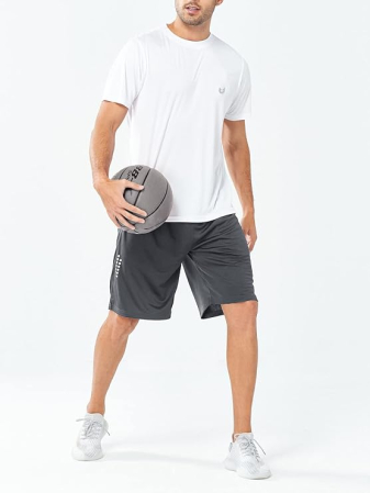 Pantaloni scurti sport pentru barbati, gri S [2]