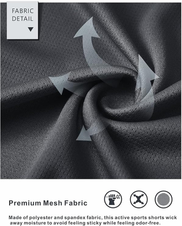 Pantaloni scurti sport pentru barbati, gri S [3]