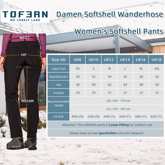 Pantaloni sport femei, Impermeabili, Respirabili Rezistenti la vânt Ultra termic TPU Polar elastic M [2]