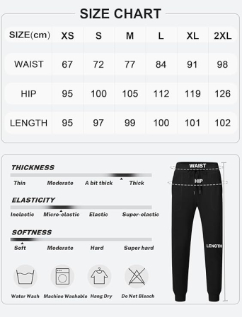 Pantaloni sport lungi respirabili pentru femei, negru 2XL [6]