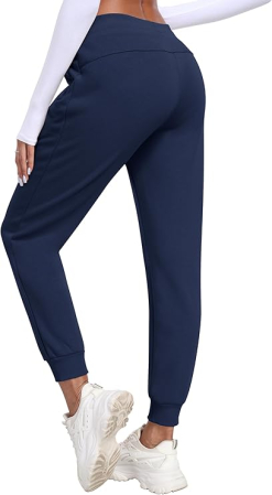 Pantaloni sport lungi respirabili pentru femei, albastru L [6]