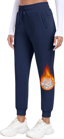 Pantaloni dama - Pantaloni sport lungi respirabili pentru femei, albastru L