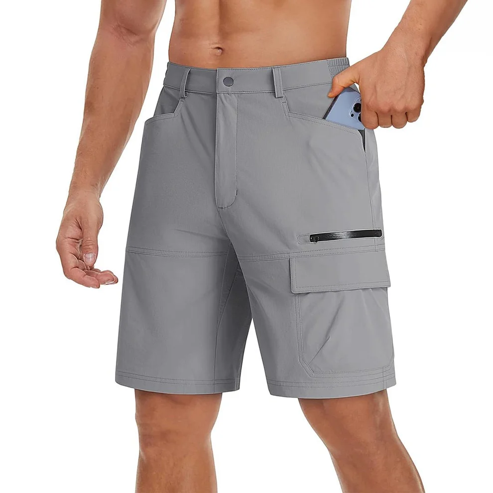 PANTALONI BARBATI - Pantaloni sport respirabili pentru barbati, gri 32