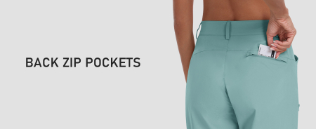 Pantaloni sport respirabili pentru femei, cu 4 buzunare, Bleu Xl [1]