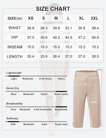Pantaloni sport respirabili pentru femei, cu 4 buzunare, kaki XS [6]