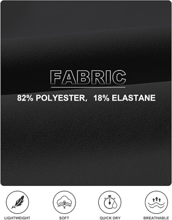 Pantaloni sport respirabili pentru femei, cu 4 buzunare, negru M [2]