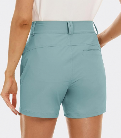 Pantaloni scurti respirabili pentru femei, cu 3 buzunare, verzi 34 [1]