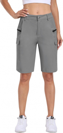 Pantaloni sport respirabili pentru femei, cu 4 buzunare, gri S [1]