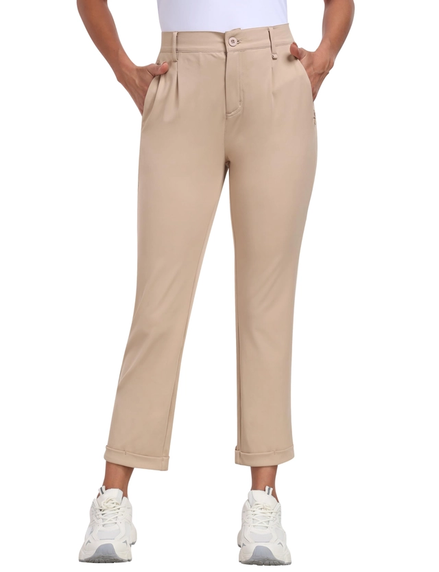 Pantaloni dama - Pantaloni casual elastici, eleganți, respirabili pentru femei L