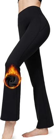 PANTALONI - Colanti termici elastici pentru femei, respirabili, largi jos 2XL