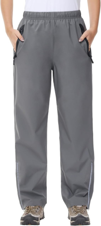 Pantaloni dama - Pantaloni sport respirabili pentru femei, impermeabili, gri S