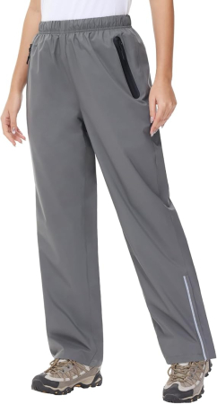 Pantaloni sport respirabili pentru femei, impermeabili, gri S [1]