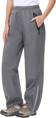 Pantaloni sport respirabili pentru femei, impermeabili, gri XL [2]