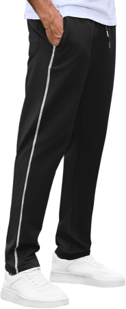 Pantaloni sport termici de alergare pentru barbati, negru, L [1]