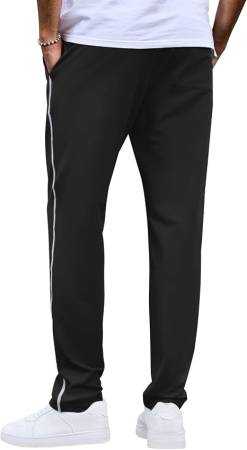 Pantaloni sport termici de alergare pentru barbati, negru, L [2]