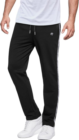 PANTALONI BARBATI - Pantaloni sport termici de alergare pentru barbati, negru, L
