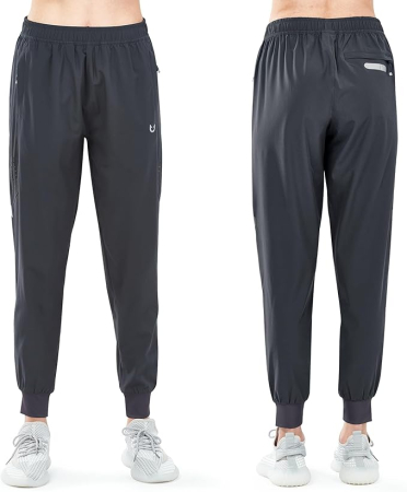 Pantaloni sport de alergare pentru femei, gri, XS [2]