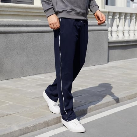 Pantaloni sport termici de alergare pentru barbati, albastri, XL [1]