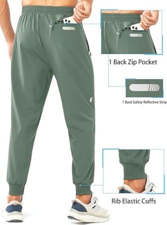 Pantaloni sport de alergare pentru femei, verde deschis, XL [1]