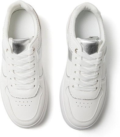 Pantofi casual cu platforma inalta pentru femei, albi 40 [3]