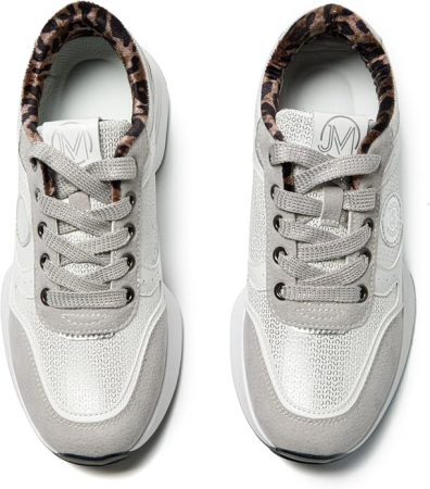 Pantofi casual cu platforma inalta pentru femei, albi 38 [5]